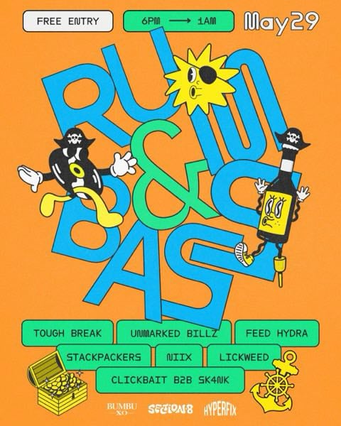 Hyperfix Crew Presents Rum & Bass at Section 8