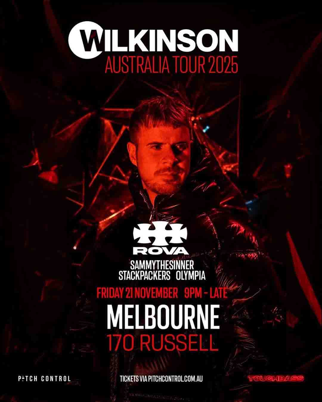 Pitch Control Presents Wilkinson, Rova, and Sammythesinner at 170 Russell